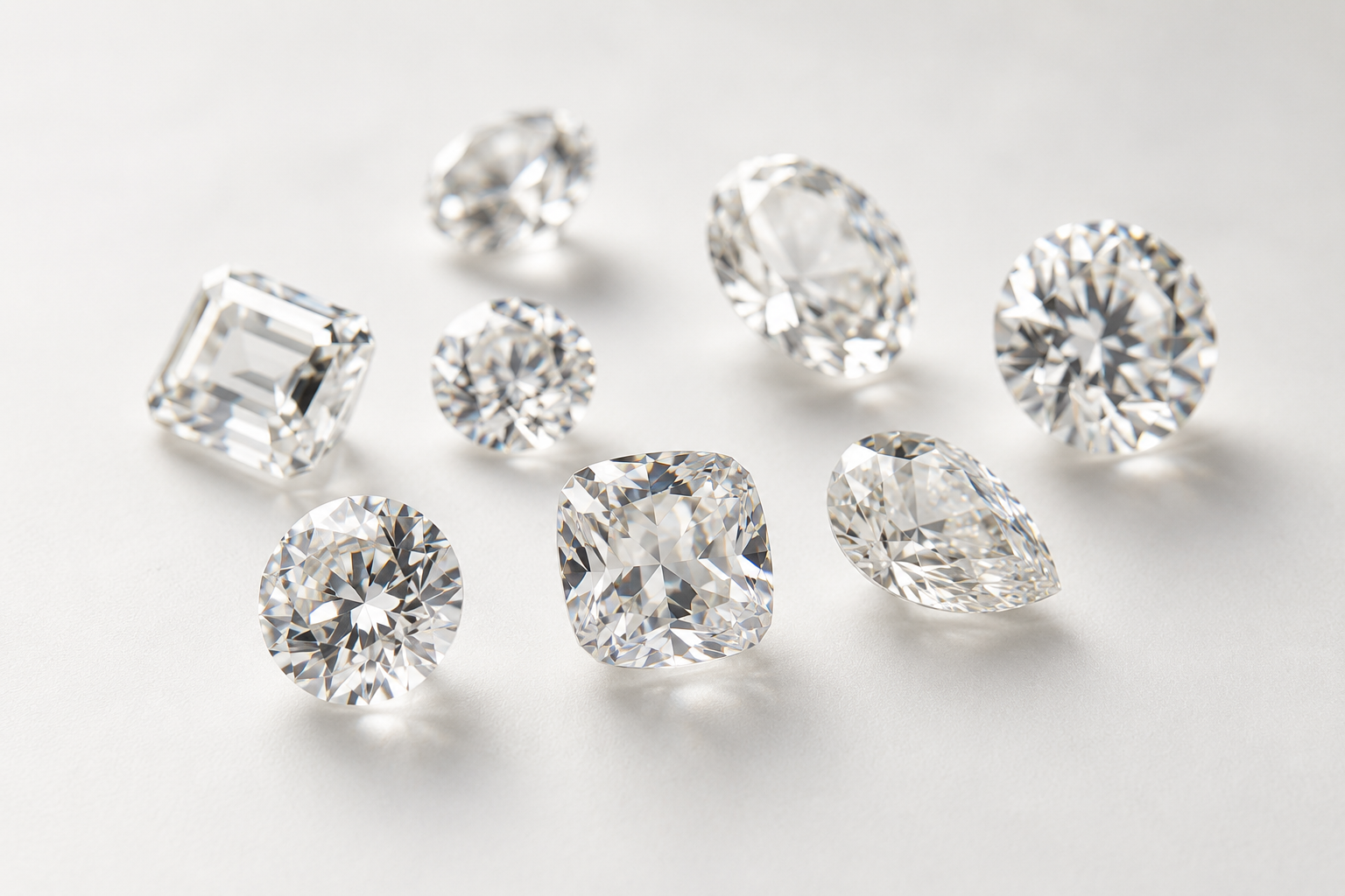 Diamond Shapes Guide - Round Princess Emerald Oval and More | Kether Diamonds