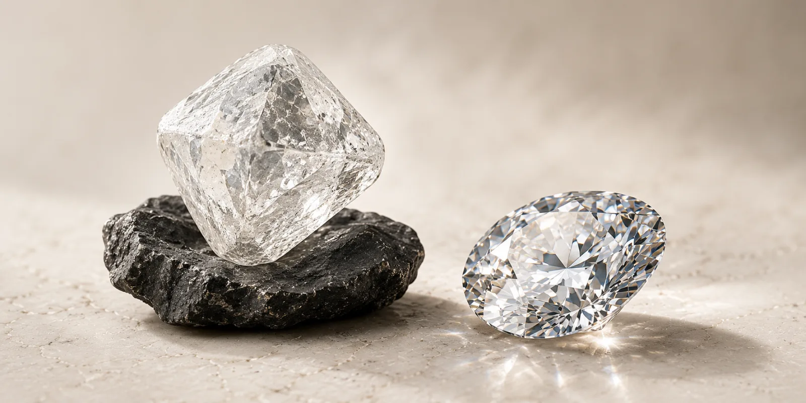 Raw and polished diamonds - Kether Diamonds sourcing